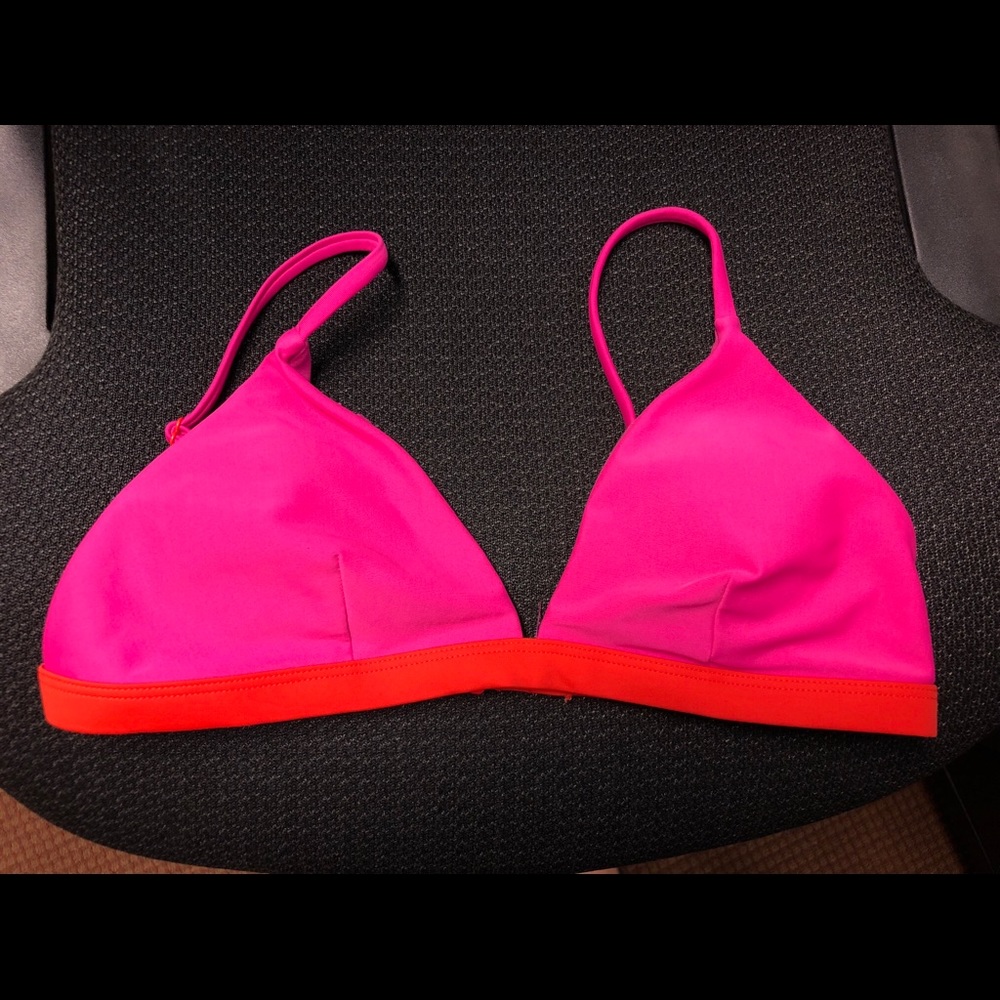 Hot Pink Triangle Bikini Top or Bralette